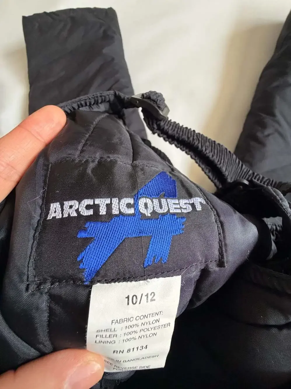 Arctic Quest Youth Snow Bibs Black Insulated Winter Ski Pants